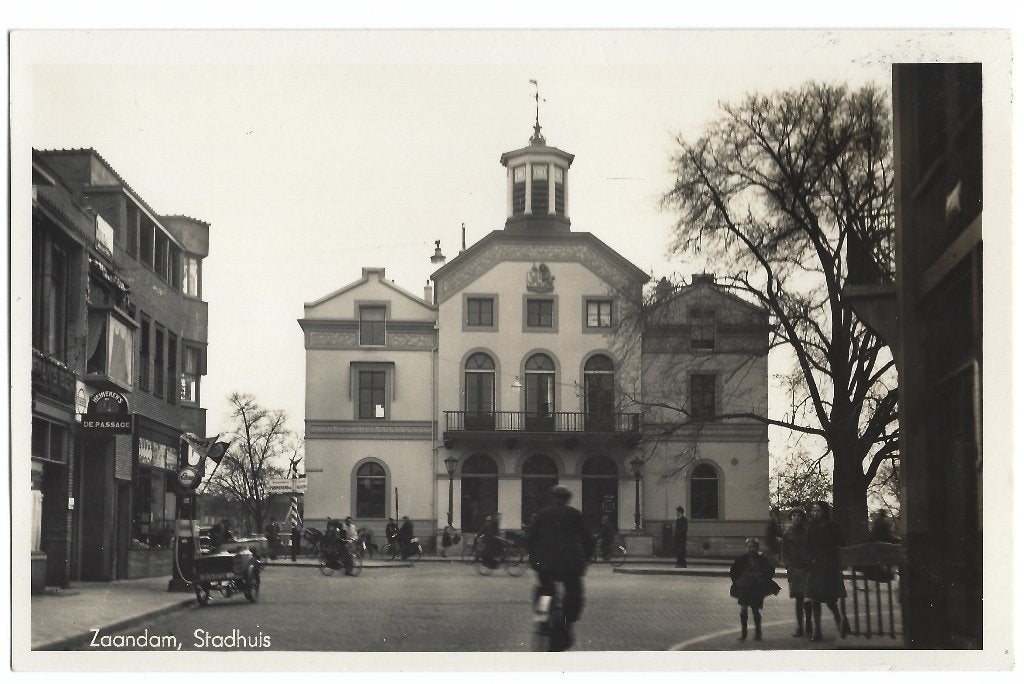 Zaandam, Stadhuis, Verzenden, 1940 tot 1960, Ongelopen, Noord-Holland