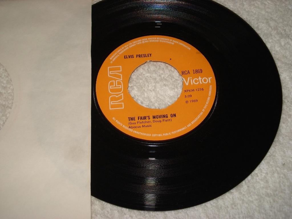 Elvis Presley    The Fair is Moving On  UK      Orgineel, Ophalen of Verzenden, Zo goed als nieuw, Pop