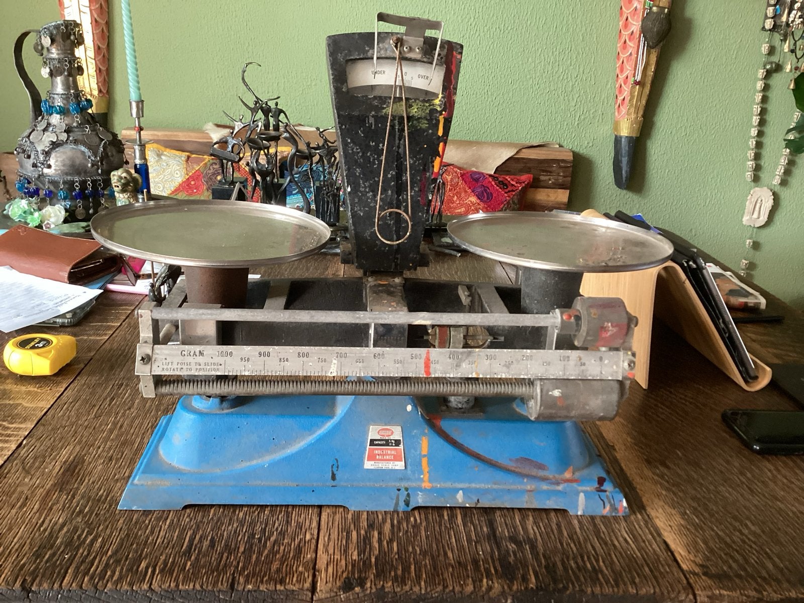 Vintage Ohaus Industriële Balans - 5kg Capaciteit € 17,50, Ophalen of Verzenden, Gebruikt