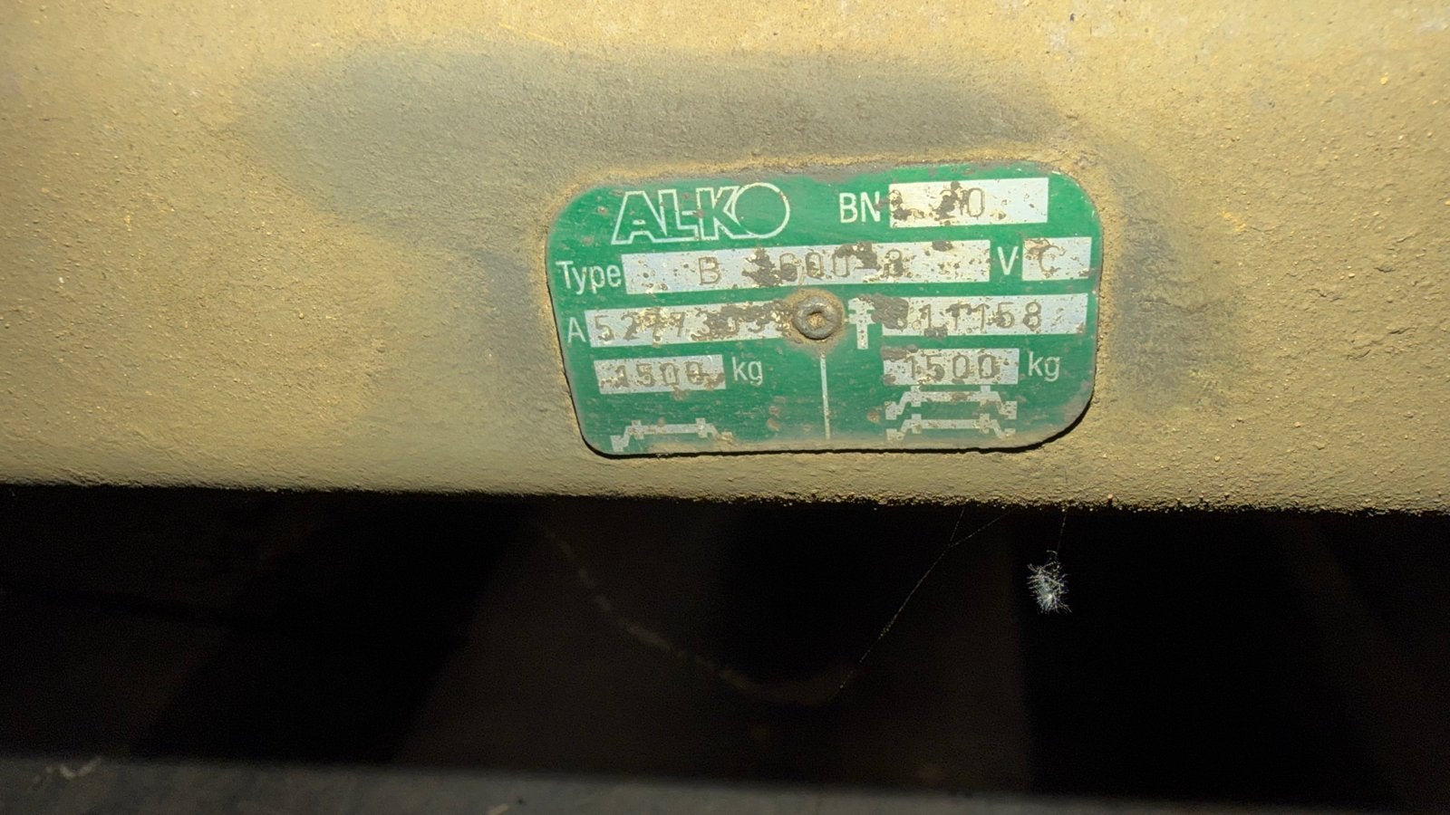 2 Alko aanhanger Assen 1500kg met wielen en remkabels, Ophalen, Gebruikt