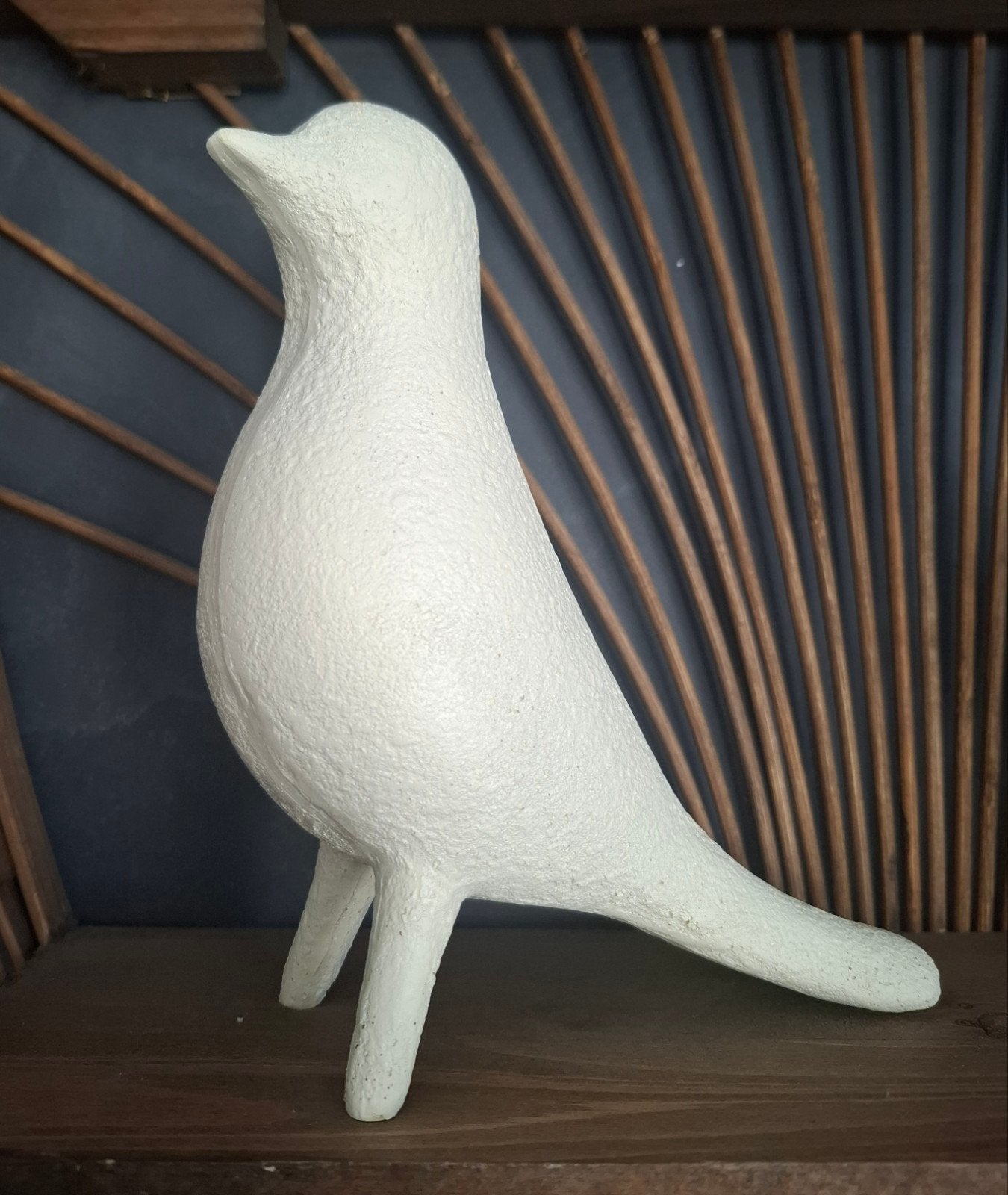 Beeld van een witte duif, vogel, Antiek en Kunst, Ophalen of Verzenden