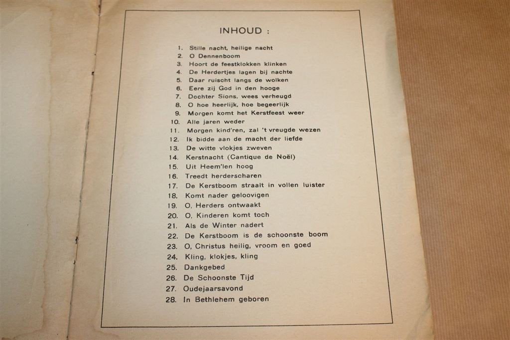 Kerstklokken kerstliederen bladmuziek ca 1930 VIntage, Muziek en Instrumenten, Gebruikt, Ophalen of Verzenden, Artiest of Componist