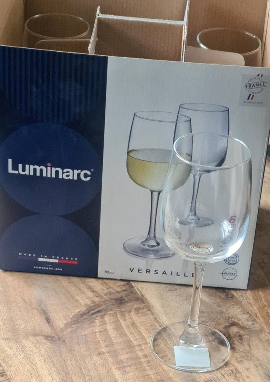 Luminarc wijnglazen Versailles 27cl, Ophalen, Nieuw, Overige typen