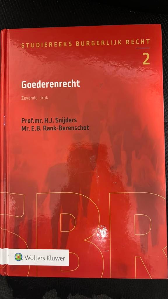 Goederenrecht, Boeken, Wetenschap, Zo goed als nieuw, Verzenden