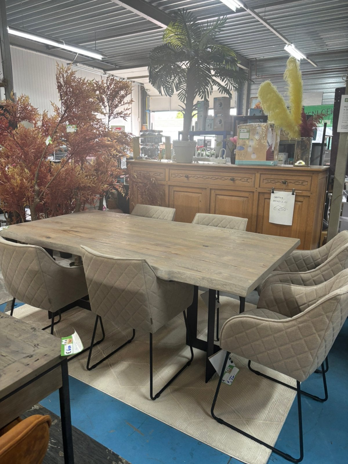 Riviera Maison Frisco eetkamerstoel nieuw, Ophalen, Rond, Nieuw, 50 tot 100 cm