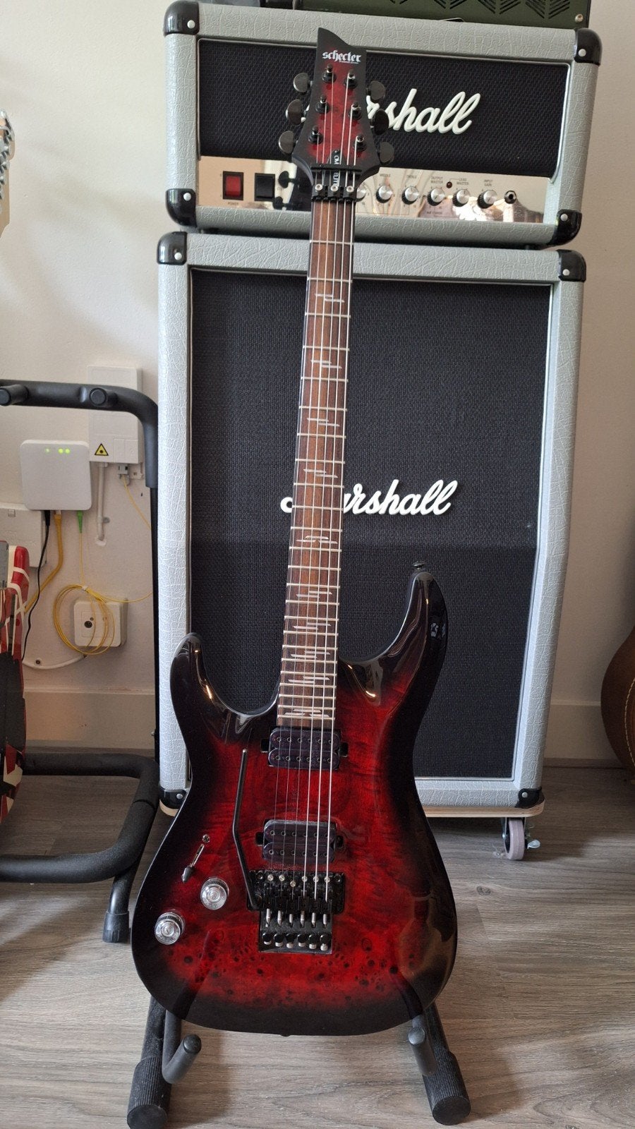 Schecter Diamond Series Omen Elite lefty Electric guitar., Muziek en Instrumenten, Snaarinstrumenten | Gitaren | Elektrisch, Ophalen