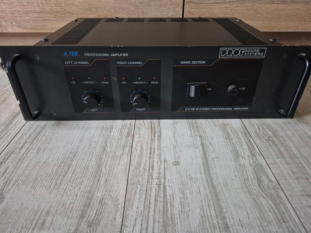 Professionele versterker 2x180 watt tekoop, Ophalen, 120 watt of meer, Overige merken