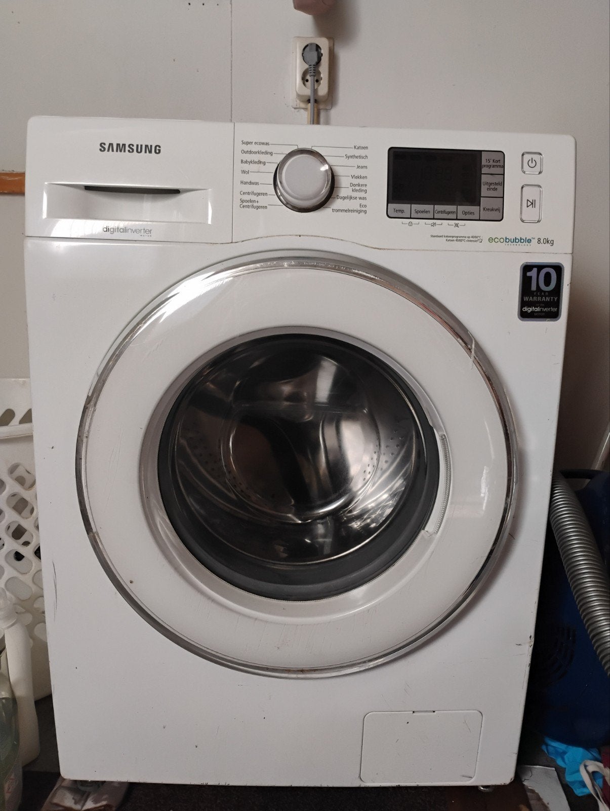 Samsung Eco Bubble defect in trommel aansturing, Witgoed en Apparatuur, Wasmachines, Ophalen, 1200 tot 1600 toeren, 8 tot 10 kg