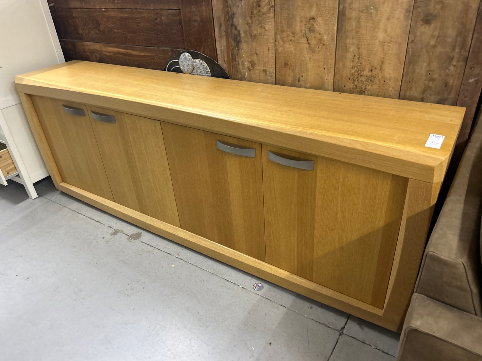 Eiken Dressoir met Soft-Close - 246 cm breed, Huis en Inrichting, Kasten | Dressoirs, Ophalen, Gebruikt, Eikenhout, 200 cm of meer