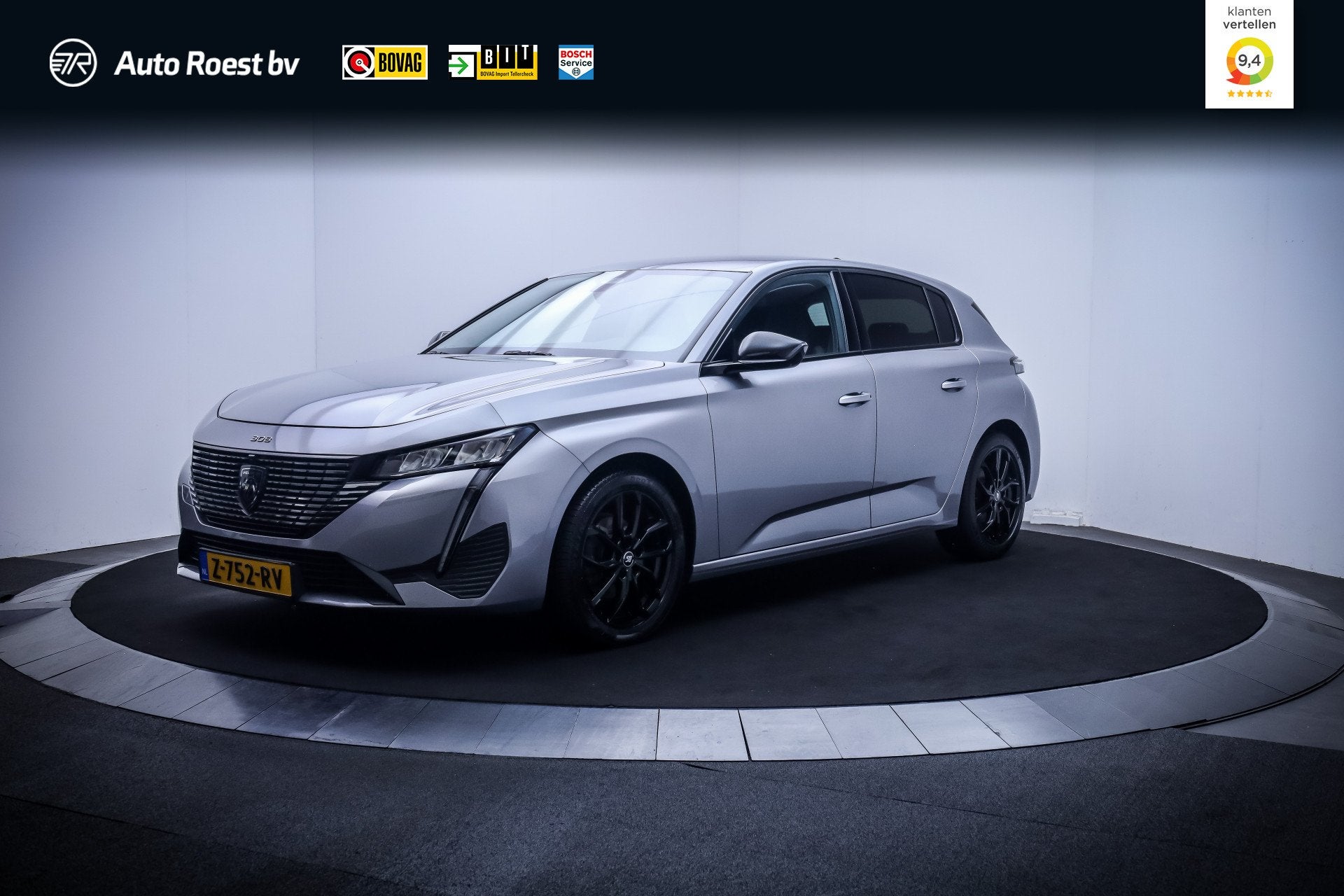 Peugeot 308 1.2T Aut ALLURE FULL LED | STUUR+STOELVERW | 360, Auto's, 1263 kg, Gebruikt, 1199 cc, Adaptive Cruise Control