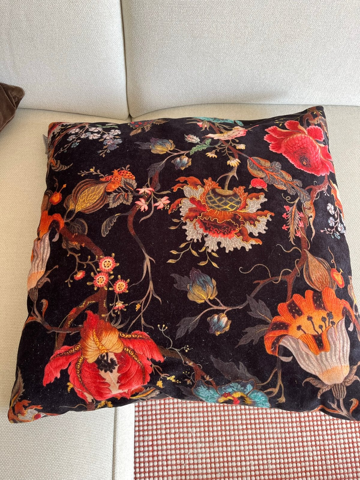 Goround Interior sierkussen met bloemenprint (2 stuks), Overige merken, Meerkleurig, Met print, Vierkant