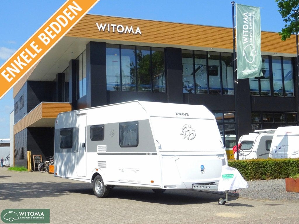 Knaus Sport 500 EU Nu met € 2.500,- korting, Caravans en Kamperen, Caravans, Rondzit, Bedrijf, 5 tot 6 meter, Knaus