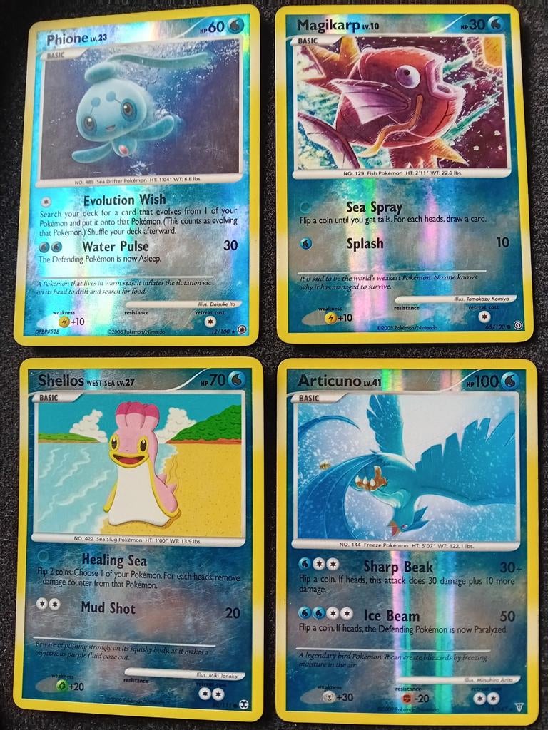 Articuno & Water types, Ophalen, Zo goed als nieuw, Meerdere kaarten
