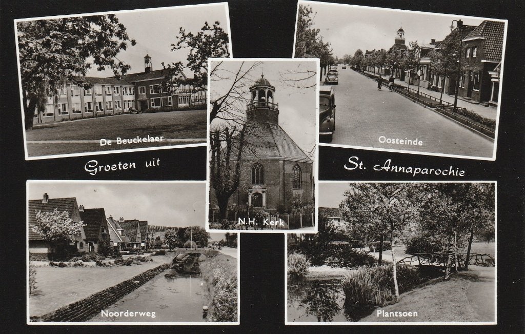 St. Annaparochie  3, Ophalen of Verzenden, 1960 tot 1980, Gelopen, Friesland