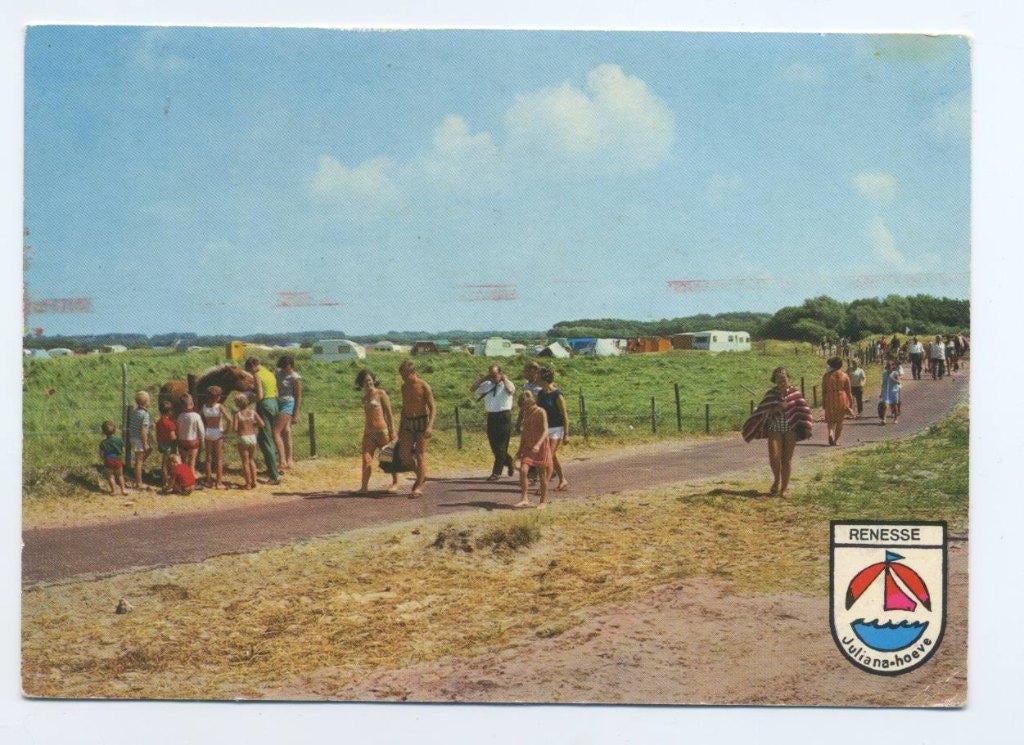 Renesse Julianahoeve  Op weg naar het strand Gelopen, Verzenden, 1980 tot heden, Gelopen, Zeeland