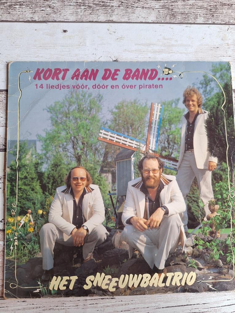 Het Sneeuwbaltrio - Kort aan de Band LP (1979), Ophalen of Verzenden, Gebruikt, Levenslied of Smartlap