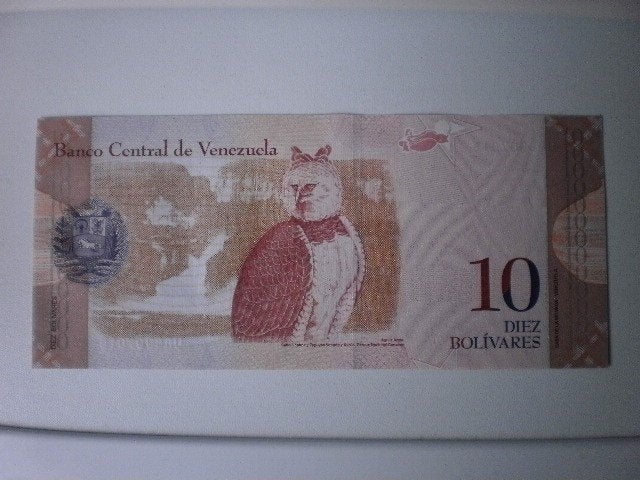Venezuela- 10 Bolivares- Bankbiljet, Verzenden, Zuid-Amerika, Los biljet