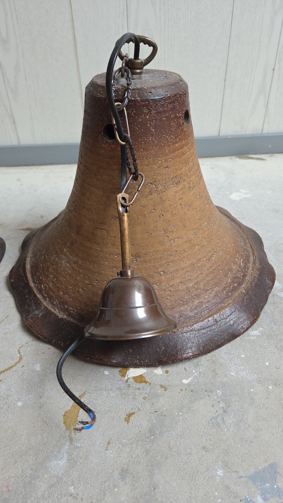 Stenen bruine lamp, Ophalen, Gebruikt, Minder dan 50 cm