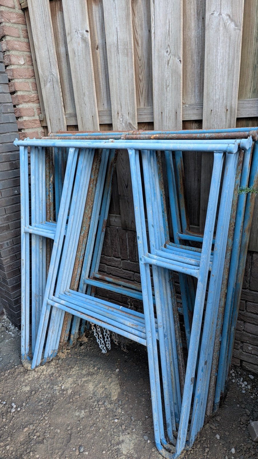 12 stuks klapschragen, 1,30m hoog, Ophalen, Gebruikt, Overige typen, Minder dan 2 meter
