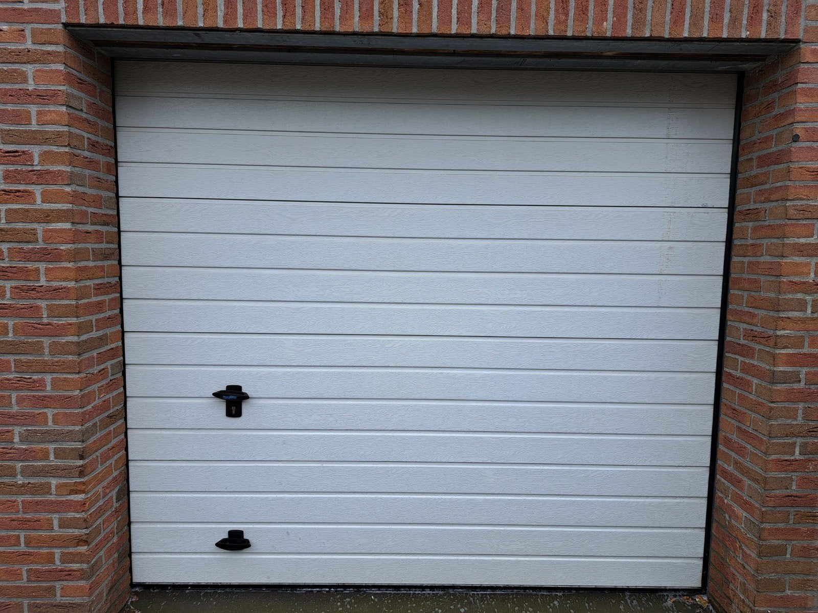 Novoferm sectionale garagedeur wit, Ophalen, Gebruikt