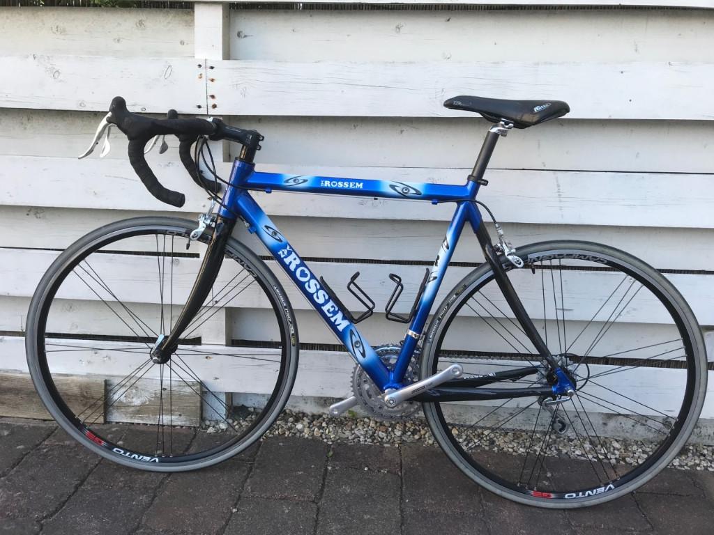 Van Rossem racefiets, blauw, Fietsen en Brommers, Fietsen | Racefietsen, Zo goed als nieuw, Heren, Overige merken, Meer dan 20 versnellingen