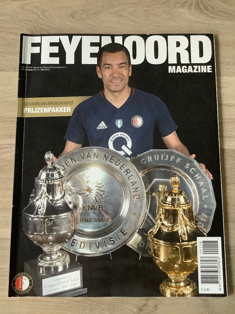 Feyenoord Magazine Juni 2018, Ophalen of Verzenden, Zo goed als nieuw, Feyenoord, Boek of Tijdschrift