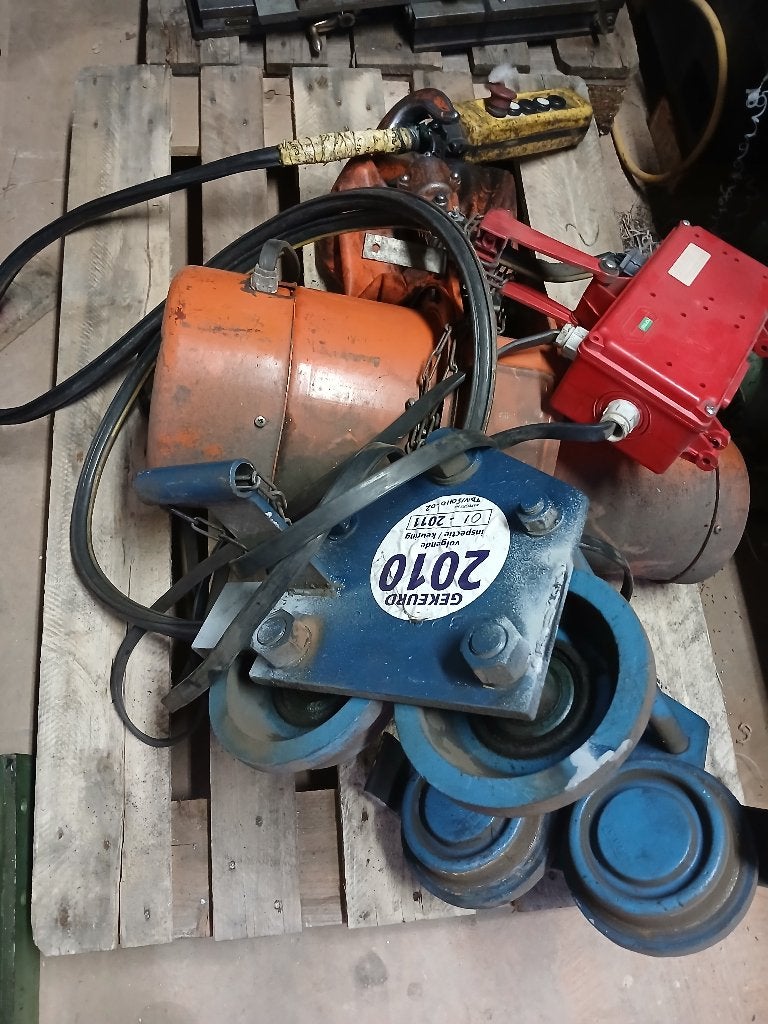 kettingtakel NITCHI 3ton incl rolbok  elektrisch 380 volt, Ophalen of Verzenden, Gebruikt, Elektrisch