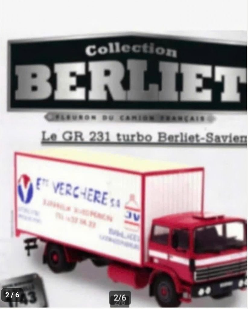 Berliet Saviem GR231 Turbo schaal 1/43 SERIE Berliet # 88, Verzenden, Nieuw, Bus of Vrachtwagen, Overige merken