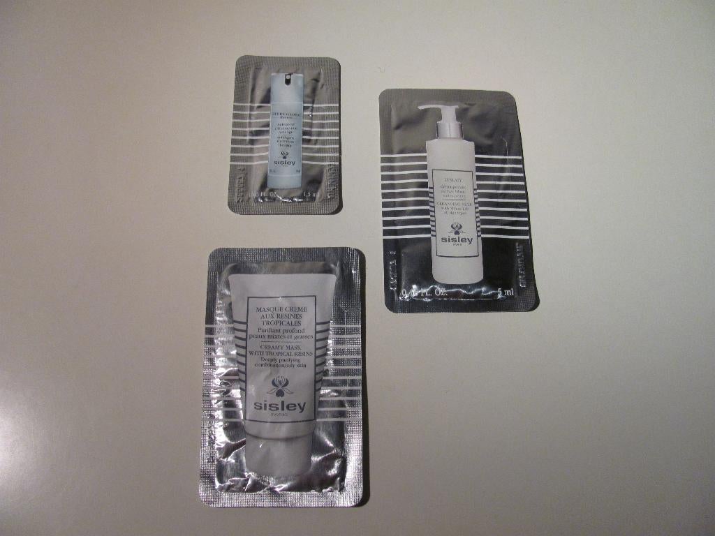 3x Sisley gezichts proefje / sample / monstertje, Ophalen of Verzenden, Nieuw, Gehele gezicht, Verzorging
