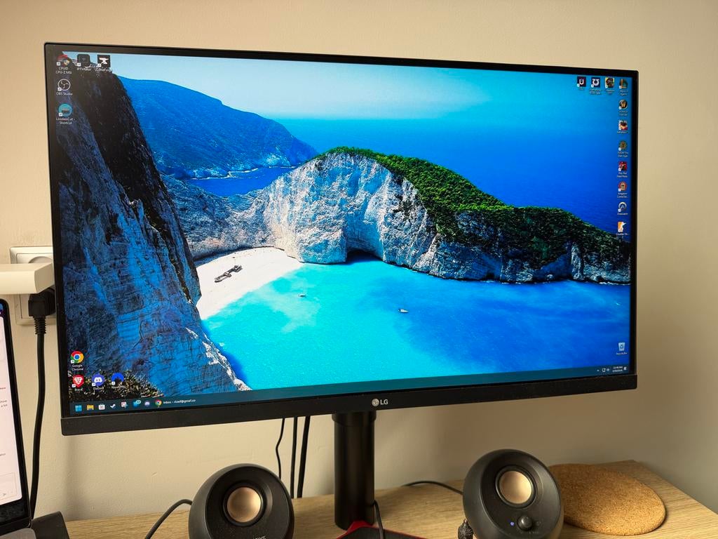 LG 27GL850-B monitor 27 inch QHD 144Hz, Gebruikt, 101 t/m 150 Hz, Quad HD (2K), DisplayPort