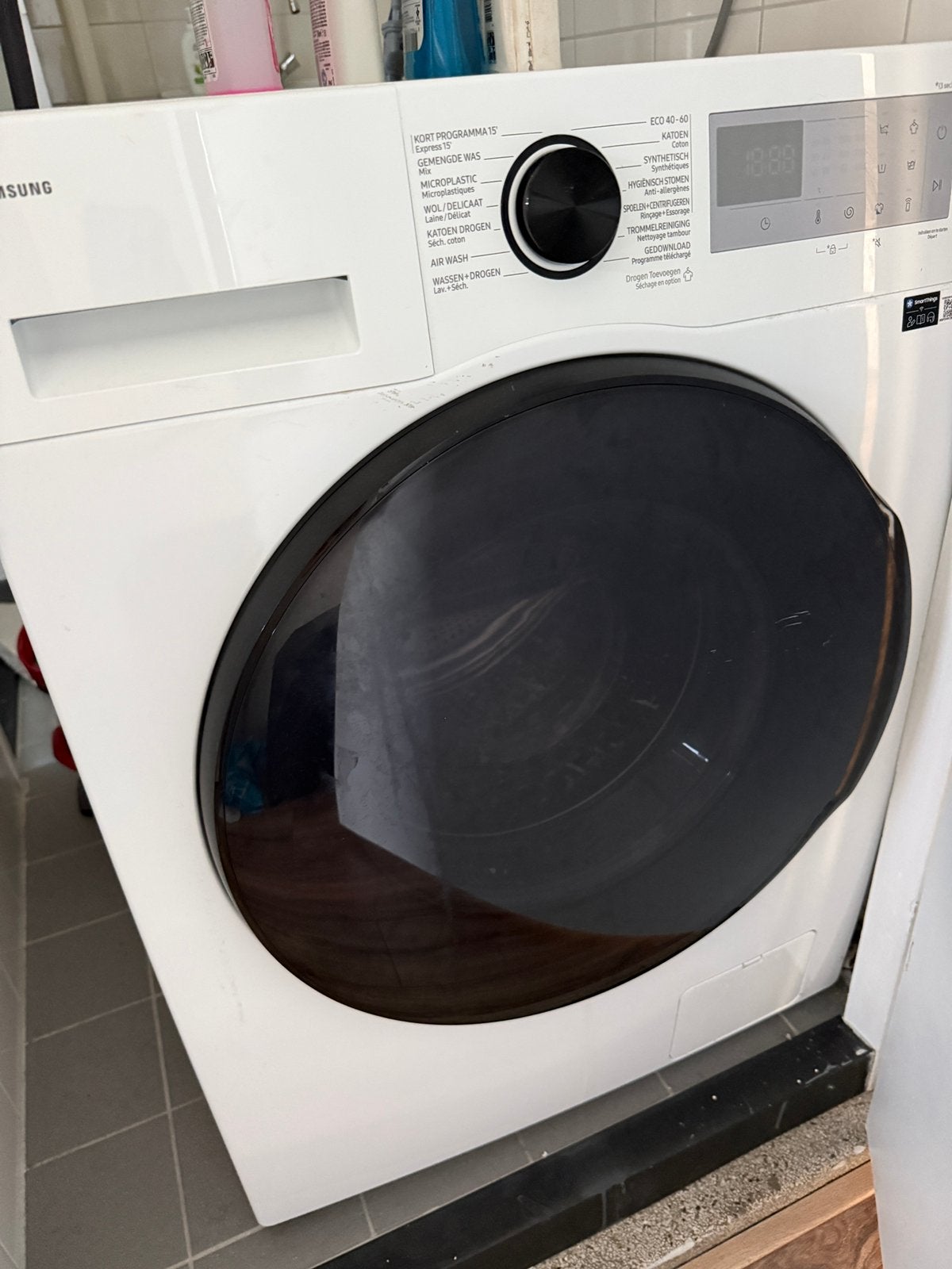 Was & droger combinatie (bijna niet gebruikt), Ophalen, Zo goed als nieuw, 85 tot 90 cm