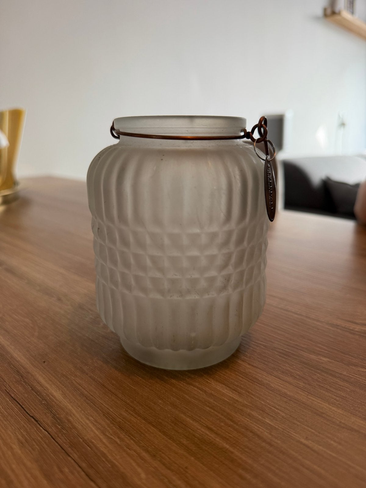 Riverdale waxinelichthouder - 12,5 cm hoog, Ophalen, Overige materialen, Gebruikt, Wit