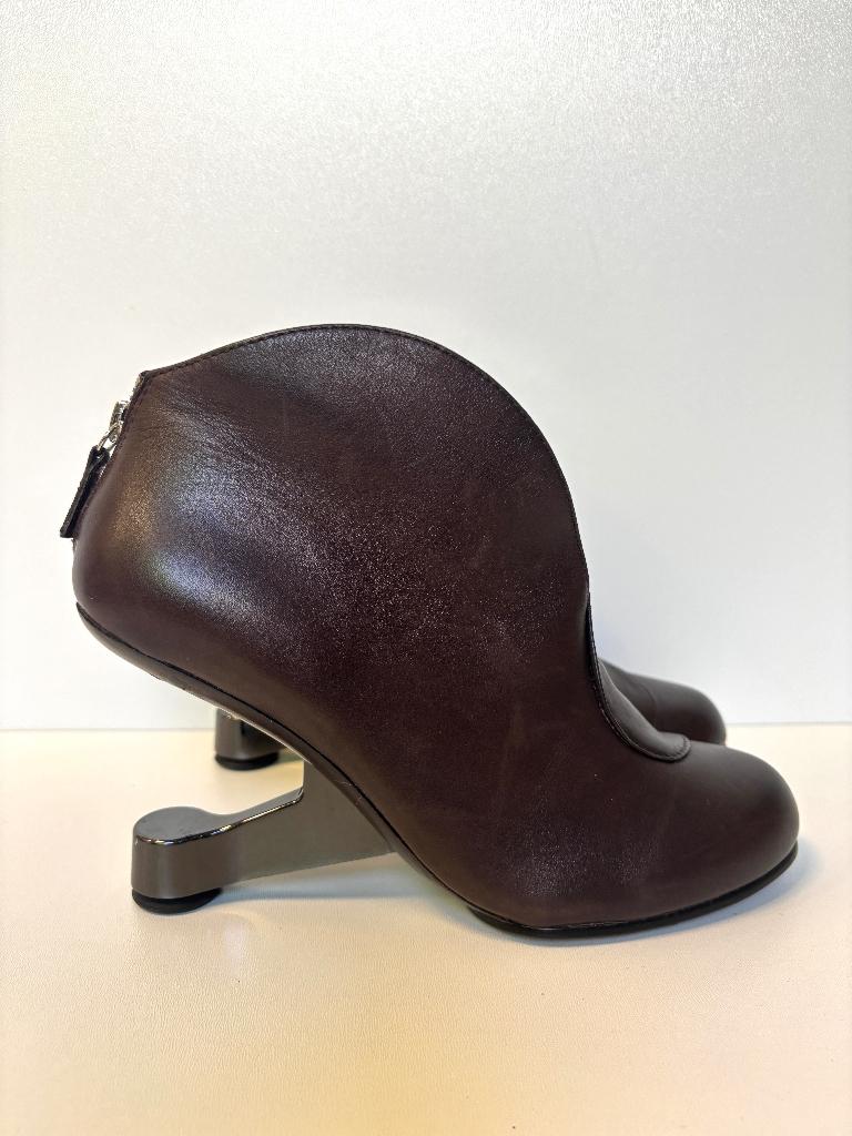 UN UNITED NUDE Bruin leer hakken  Maat 38, Kleding | Dames, Schoenen, Zo goed als nieuw, Schoenen met hoge hakken, Bruin, Ophalen of Verzenden