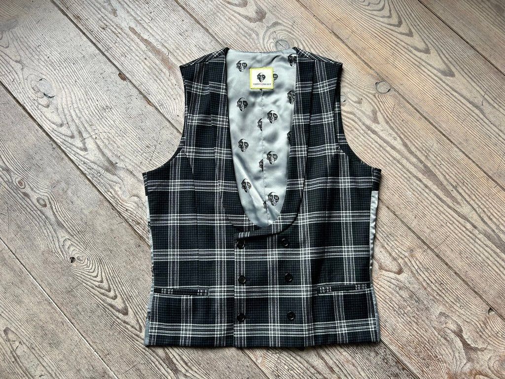 Gilet / vest Noose & Monkey, geruit, maat 40 R = 50 / M, Kleding | Heren, Maat 48/50 (M), Zwart, Ophalen of Verzenden, Zo goed als nieuw