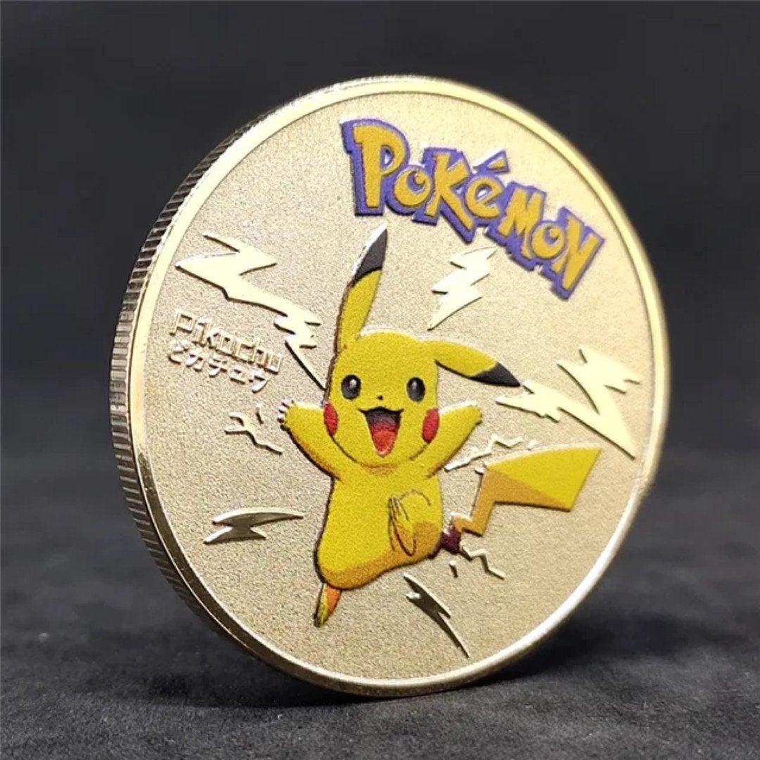 Gouden Pokémon Pikachu munt NIEUW, Hobby en Vrije tijd, Verzamelkaartspellen | Pokémon, Ophalen of Verzenden, Nieuw