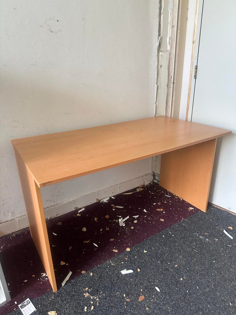 Simpel kersenhouten bureau - ideaal als werkblad, Huis en Inrichting, Overige typen, Gebruikt, Hout, Bruin