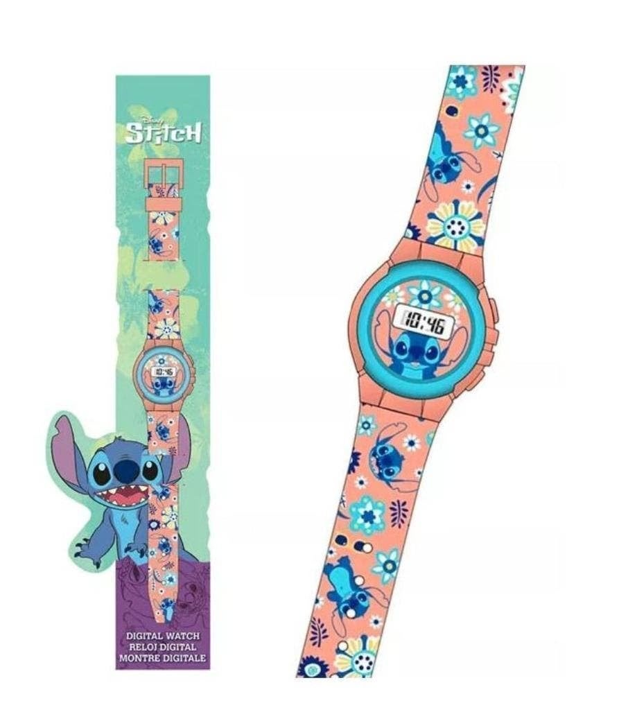 Stitch Horloge - Digitaal - Disney Kinderhorloge, Sieraden, Tassen en Uiterlijk, Horloges | Kinderen, Ophalen of Verzenden, Nieuw