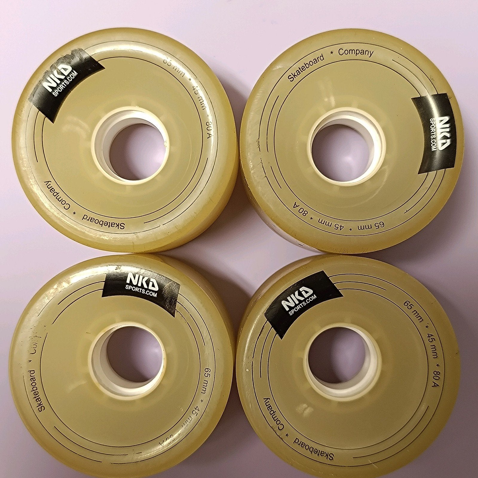NKD/NKX Surfskate wheels, 80A, 65mm x 45 mm, Sport en Fitness, Skateboarden, Ophalen of Verzenden