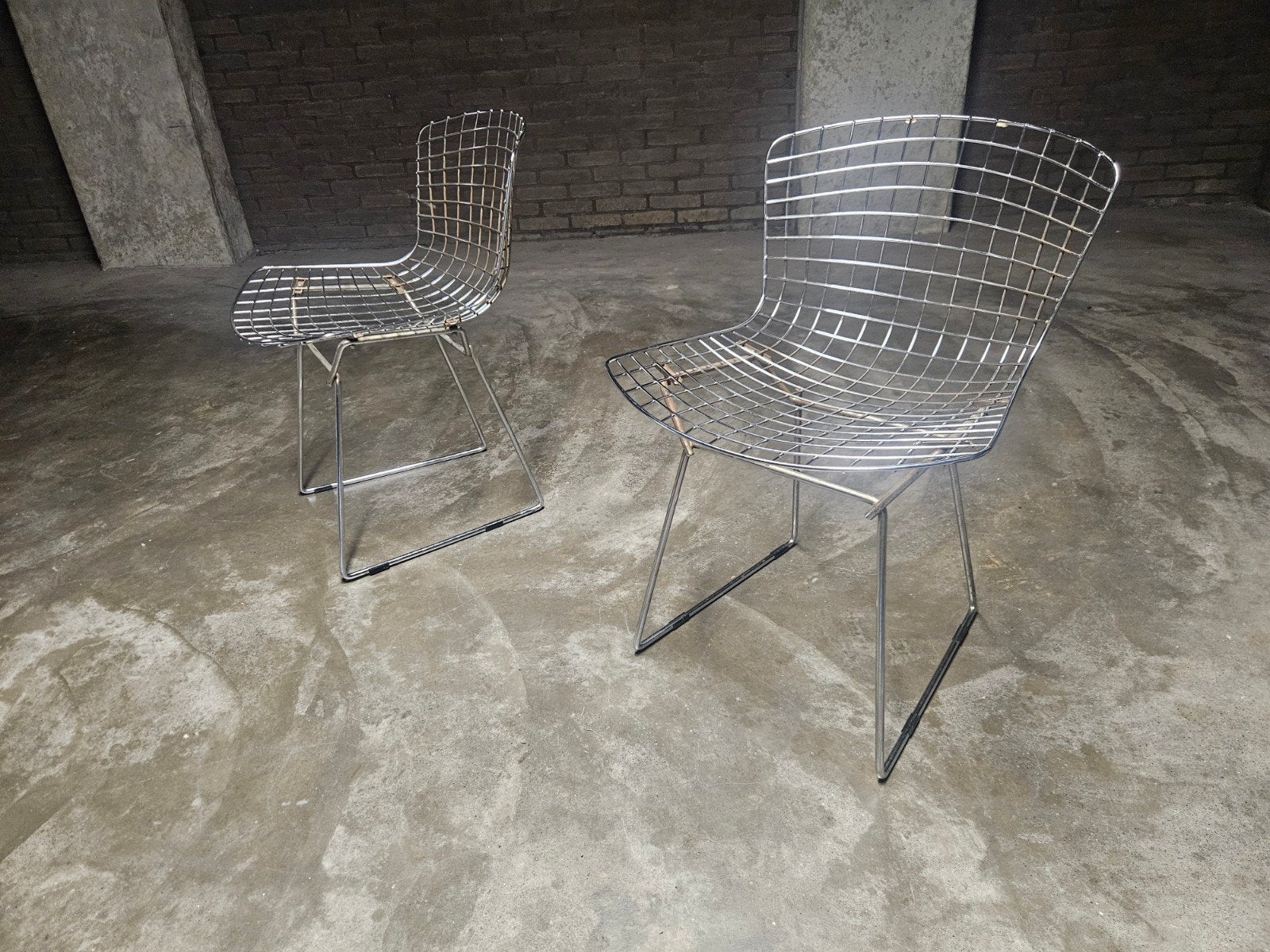 Set van 2 Bertoia stoelen - Draadstoelen, Huis en Inrichting, Ophalen of Verzenden