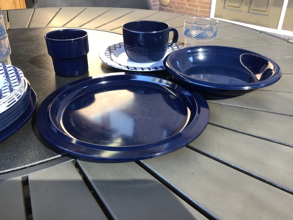Campingservies, Caravans en Kamperen, Ophalen, Gebruikt