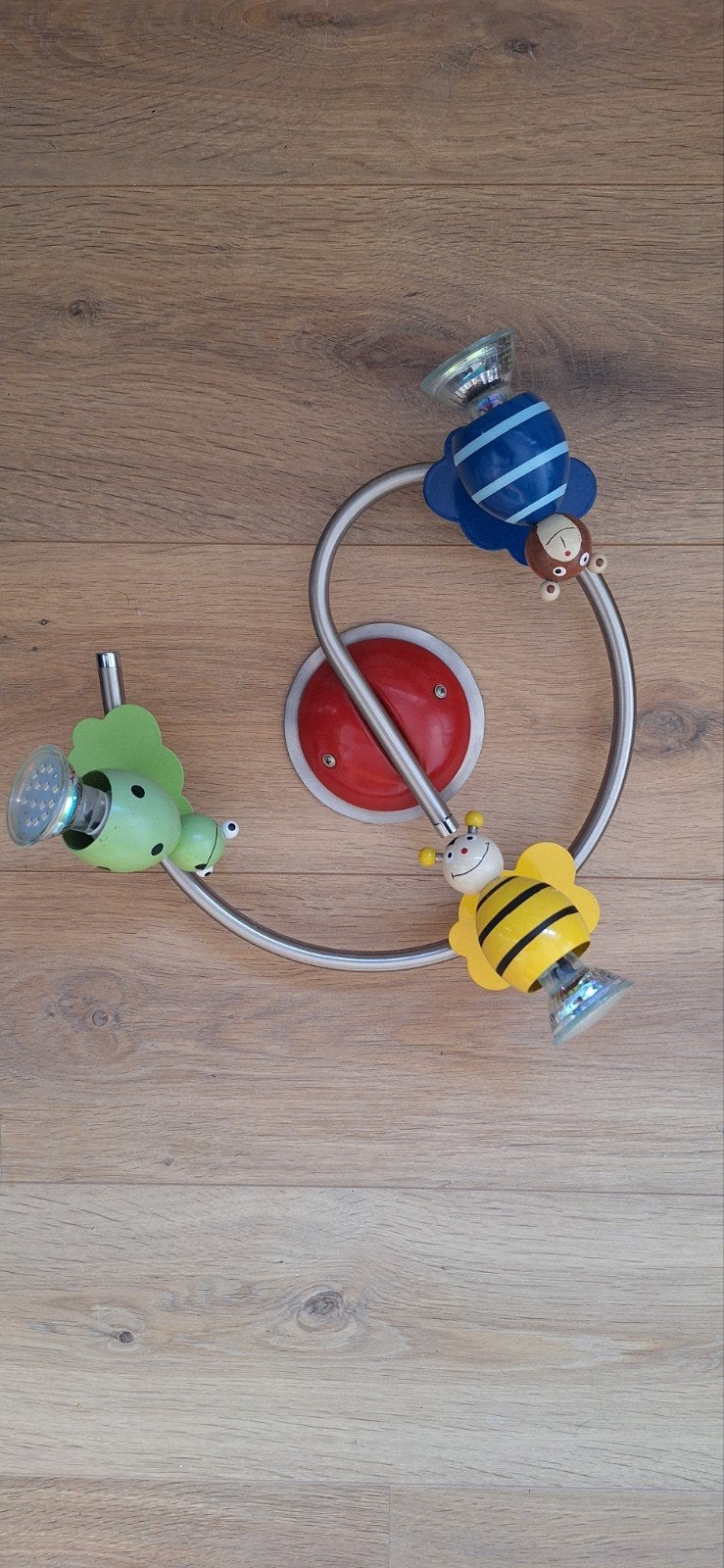 Kinderlamp met dierenfiguren - Zo goed als nieuw, Meerkleurig, Ophalen of Verzenden, Zo goed als nieuw, Lamp