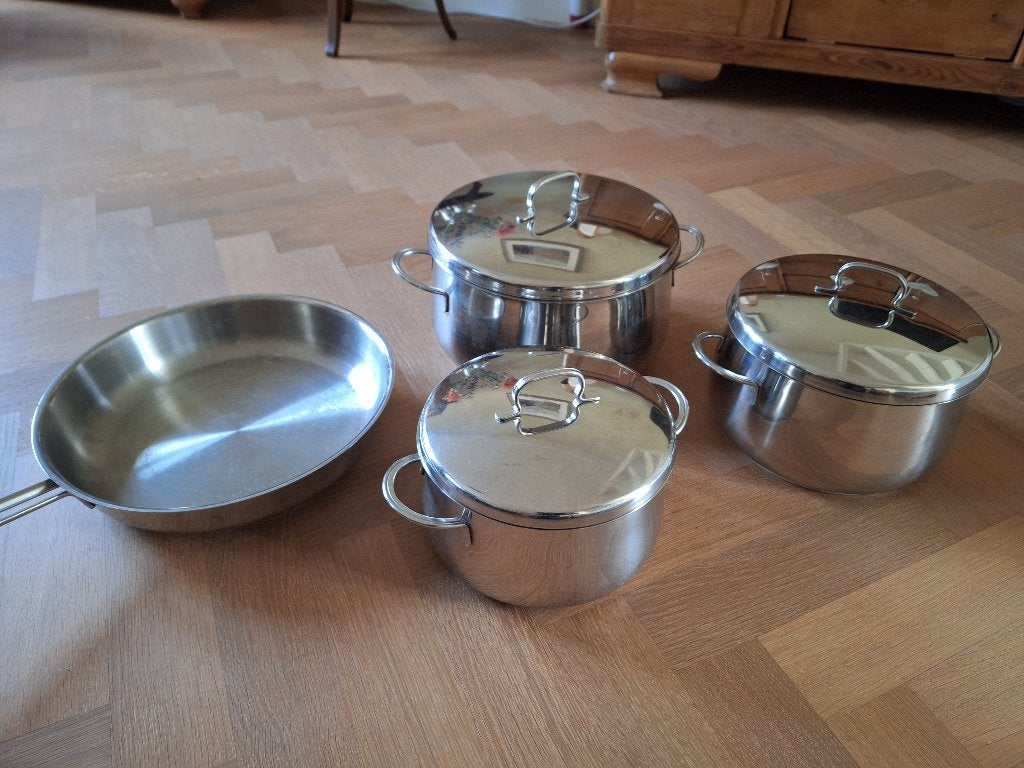 Pannenset Fissler, Vaatwasserbestendig, Gebruikt, Pannenset, Ophalen of Verzenden