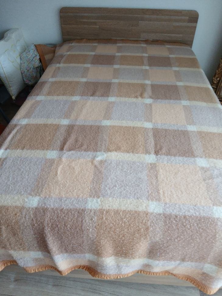 Te koop, Wollen deken, Ophalen, Gebruikt, Meerkleurig, Tweepersoons