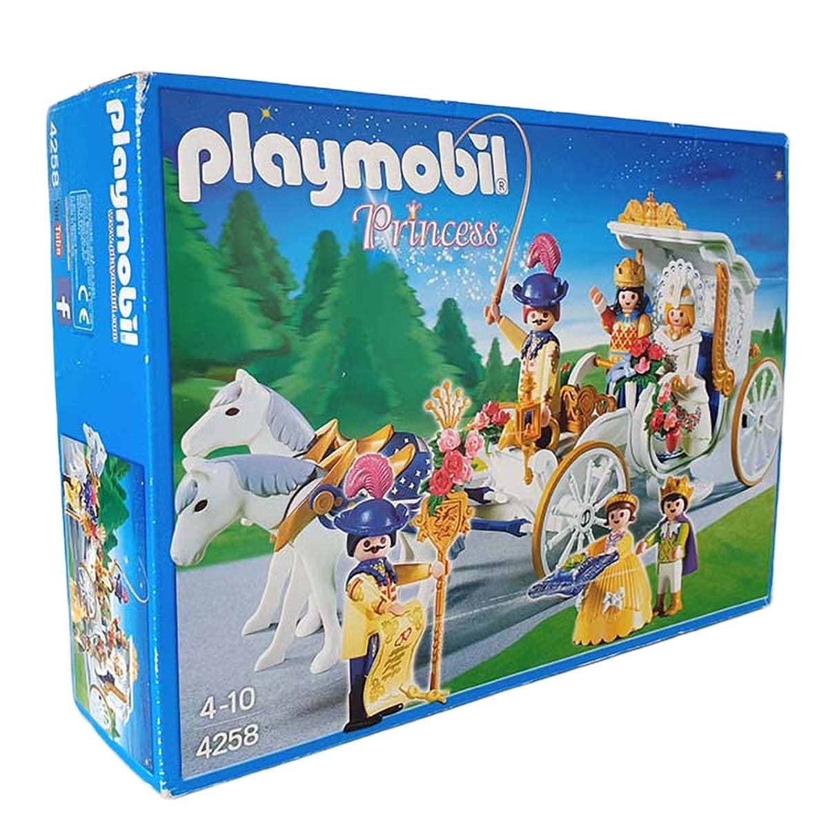 Playmobil 4258 Princessenkoets met paarden en figuren, Gebruikt, Complete set, Voertuig, Ophalen of Verzenden