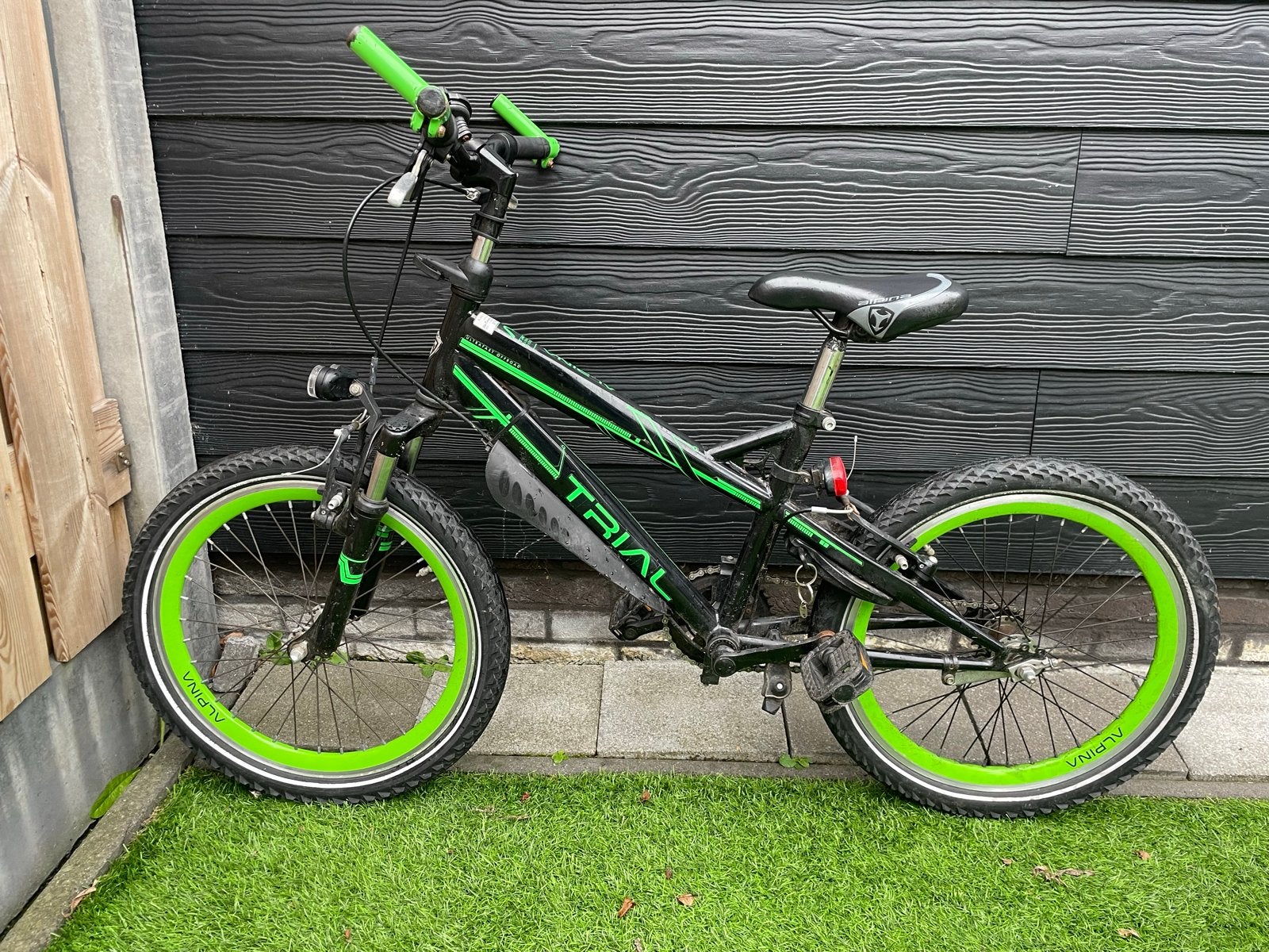 Alpina Trial Mountainbike 20 inch - Zwart/Groen, Hardtail, Ophalen, Gebruikt, Overige merken