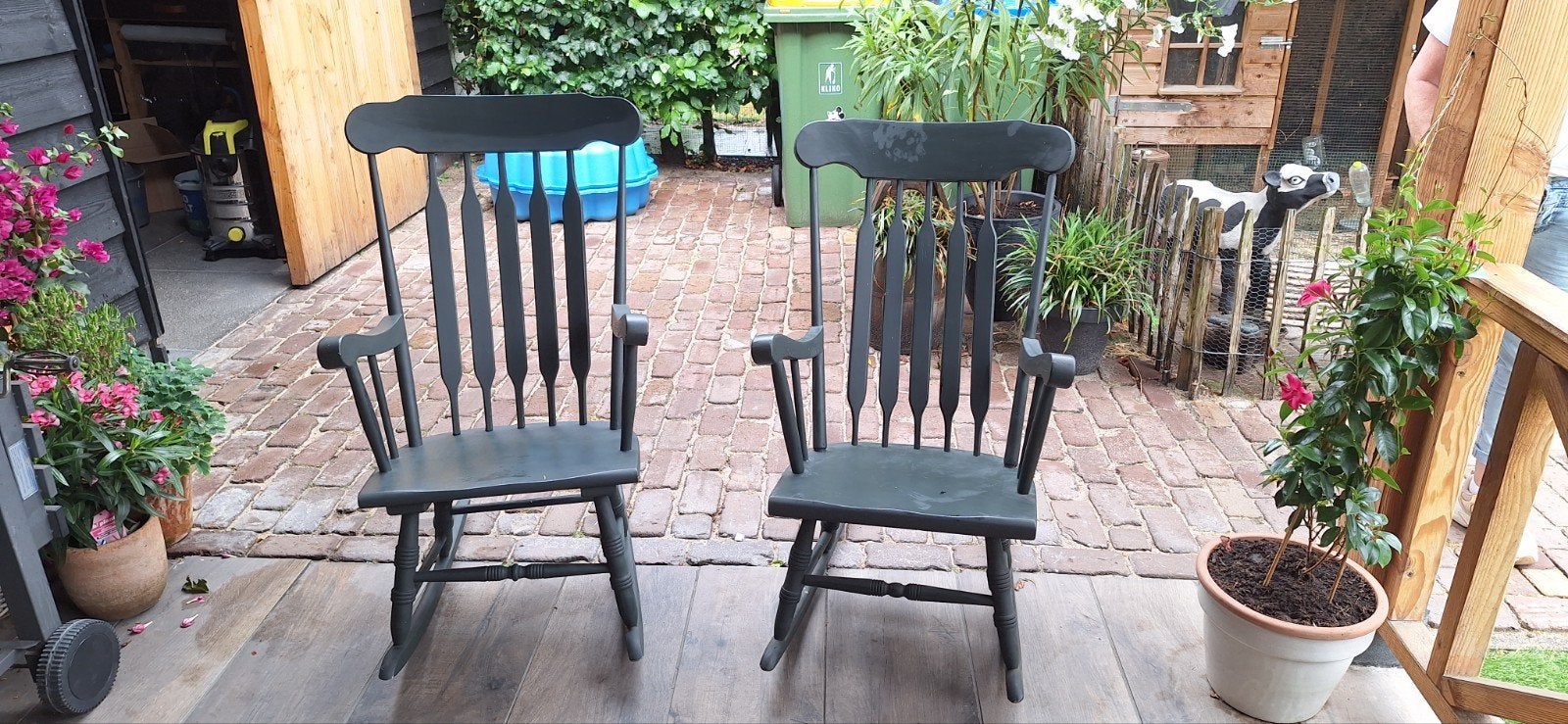 2 schommelstoelen, Ophalen, Overige kleuren, Hout, Twee