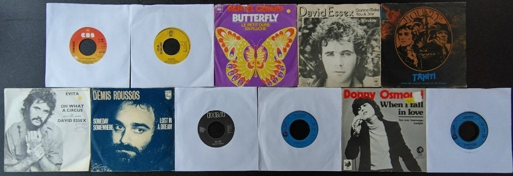 Set 1: 11 singles jaren 70, Gebruikt, Originele persing, 7 inch, Ophalen of Verzenden