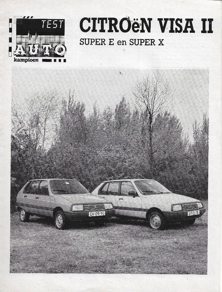 Overdruk test CITROËN Visa II, Autokampioen 1981., Boeken, Auto's | Folders en Tijdschriften, Nieuw, Ophalen of Verzenden, Autokampioen