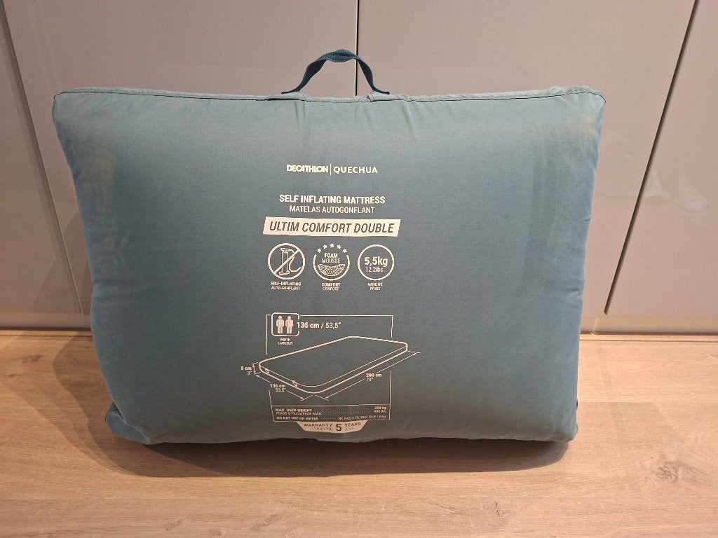 2 persoons opblaasmatras (ultim comfort double), Caravans en Kamperen, Luchtbedden, Ophalen, Zo goed als nieuw, 2-persoons