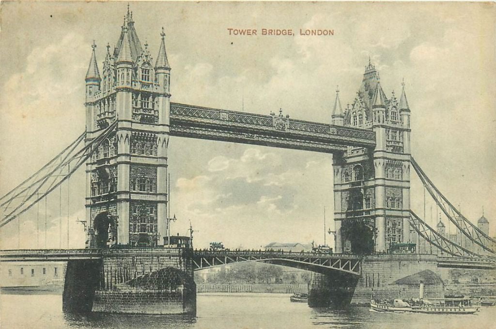 701-463-049 London Tower Bridge, Verzamelen, Ansichtkaarten | Buitenland, Verzenden, Voor 1920, Engeland